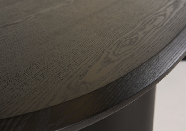 Salvo Modern 118" Black Ash Dining Table