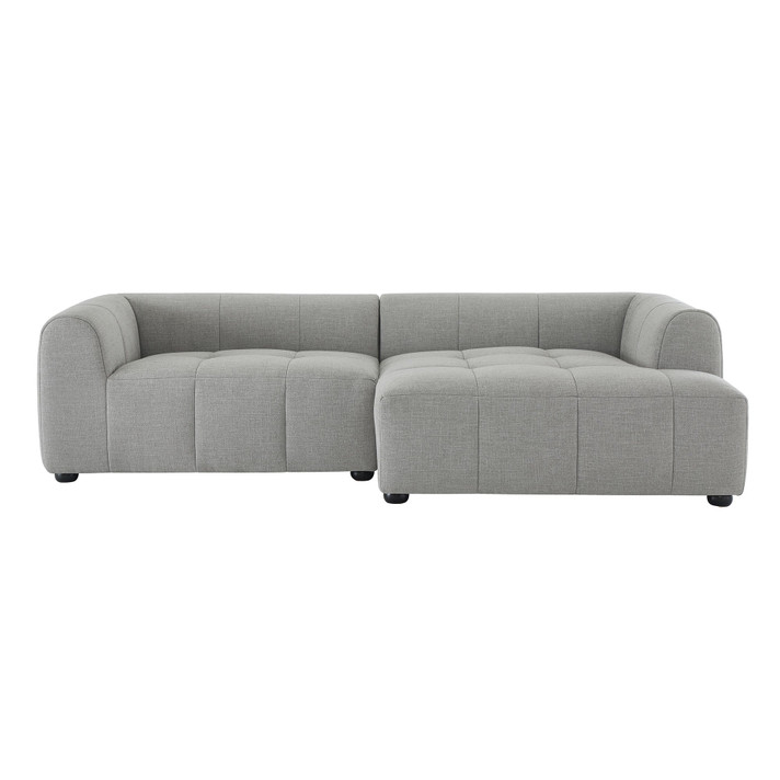 Ariana Right-Facing Upholstered Fabric Modular Sofa with Chaise