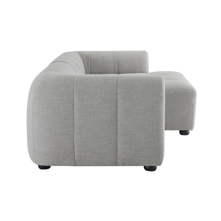 Ariana Right-Facing Upholstered Fabric Modular Sofa with Chaise