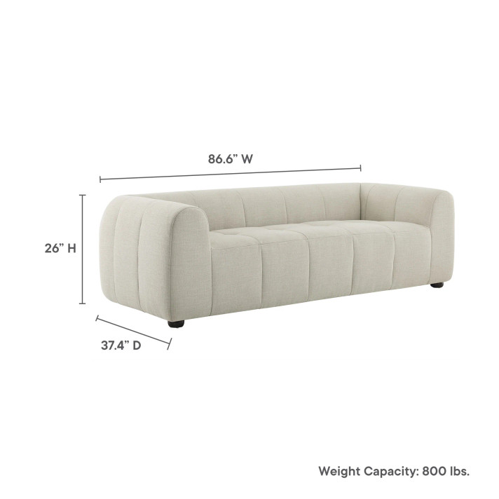 Ariana Upholstered Fabric Sofa