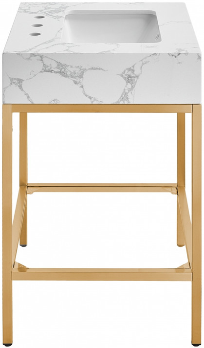 Marlo 24" Engineered Stone Top Vanity, Gold