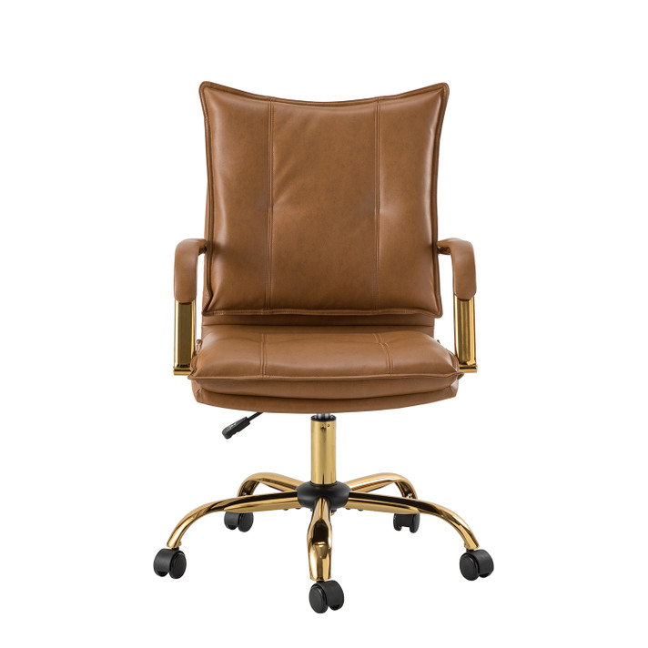 Mason Office Chair, Gold Frame