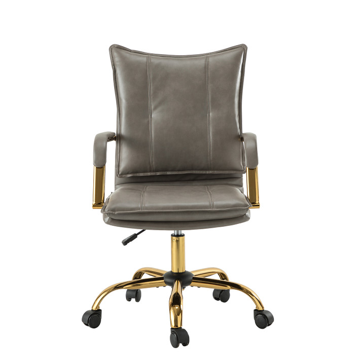 Mason Office Chair, Gold Frame