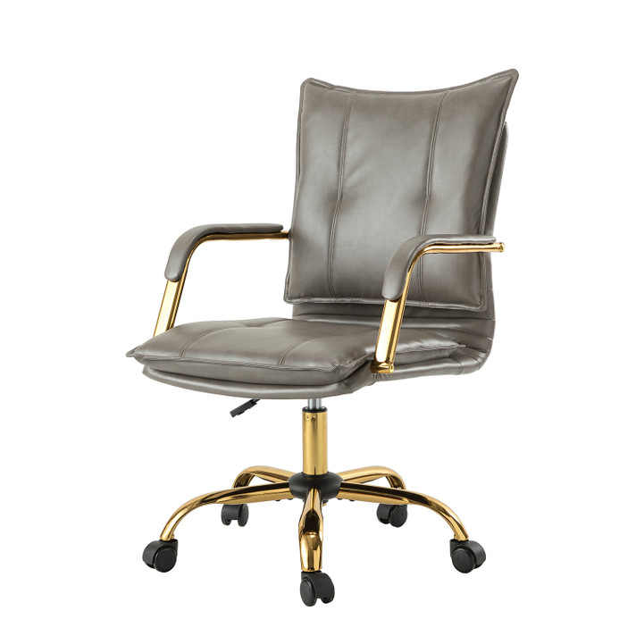 Mason Office Chair, Gold Frame