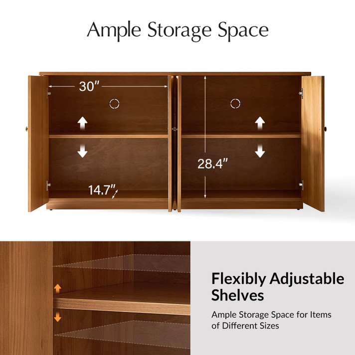 Ernesto 63" Wide 4 door Sideboard