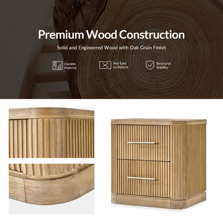 Gabriella 2-Drawer Nightstand