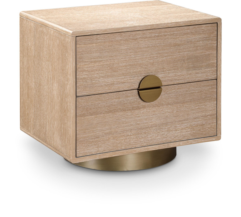 Warsaw Oak Veneer Side Table Nightstand