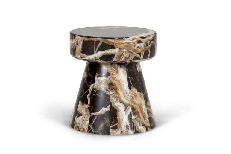 Sabastian Faux Marble End Table Set