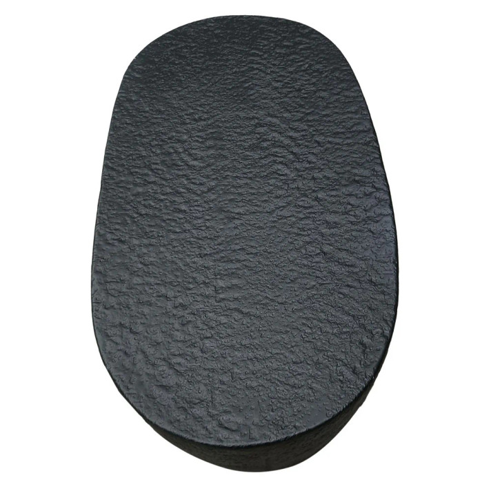 Jury 36 Inch Matte Black Hammered Aluminum Coffee Table