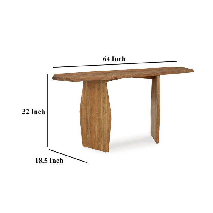 Katia Console Sofa Table, Acacia Wood