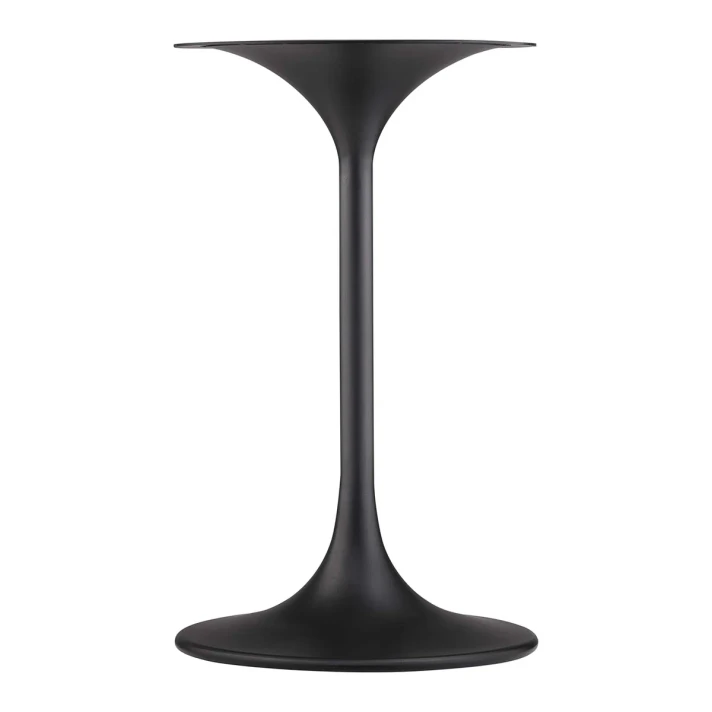 Pedestal Design 20" Black Cherry Wood Side Table