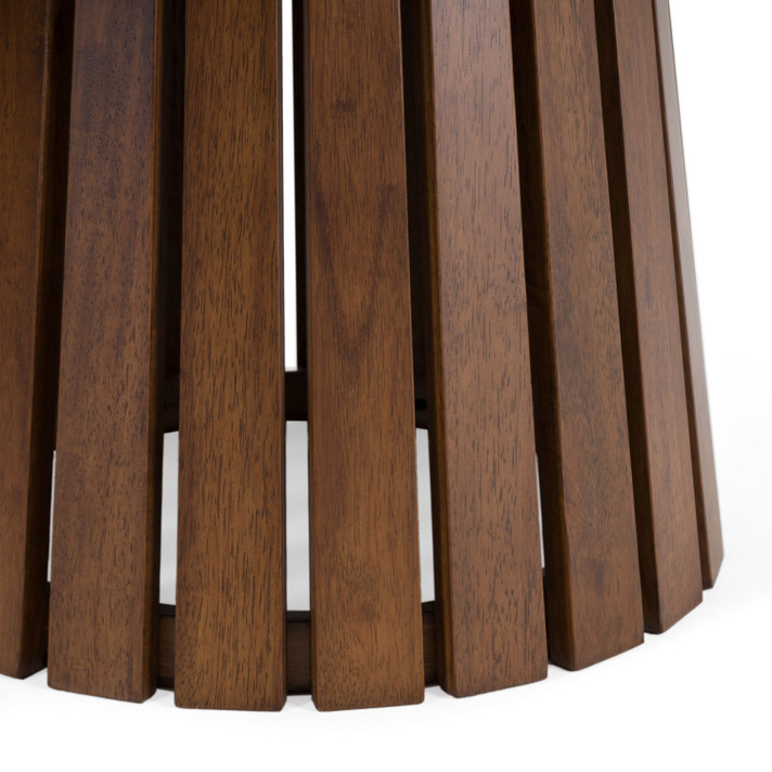 Chastain Mid-Century Modern Walnut Extendable Dining Table