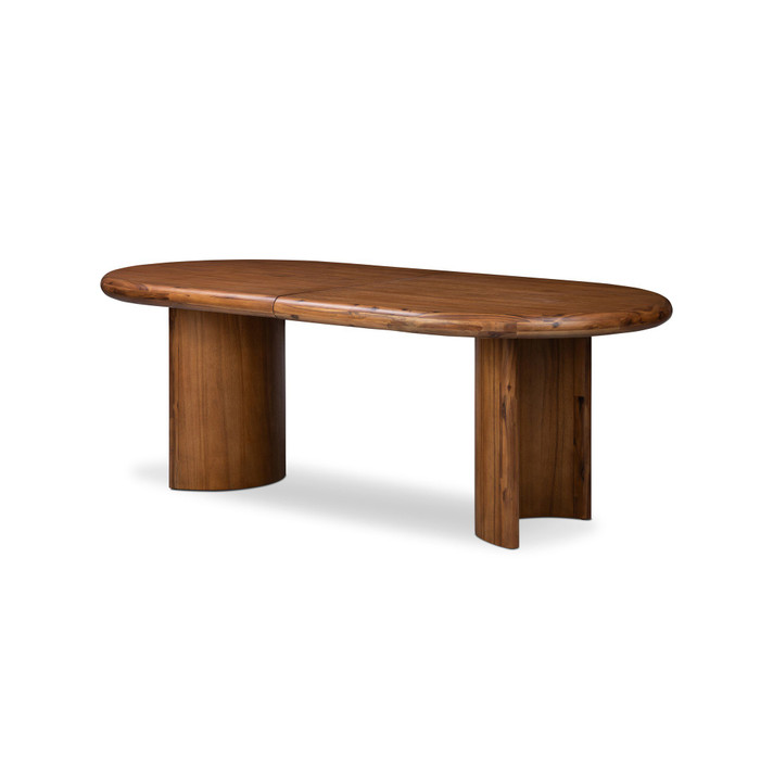 Holland Extension Dining Table, Seasoned Brown