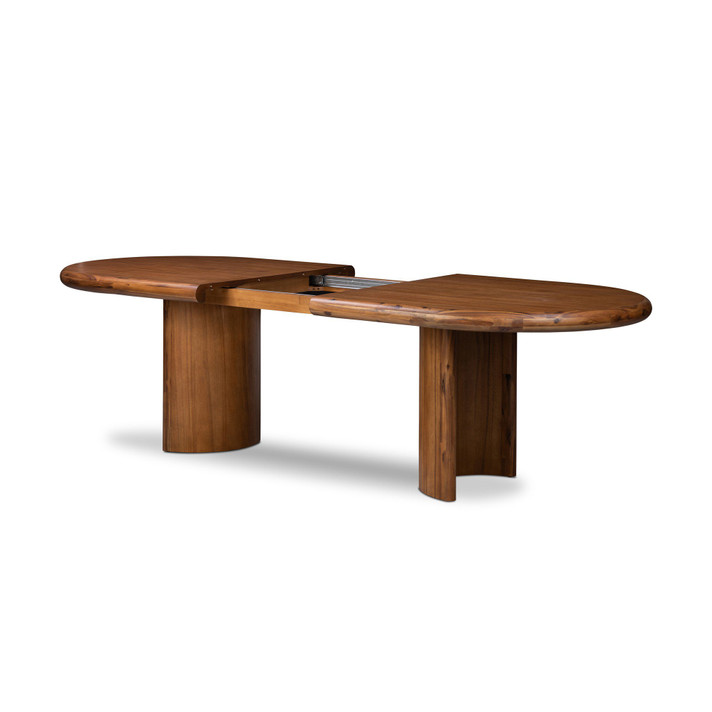 Holland Extension Dining Table, Seasoned Brown
