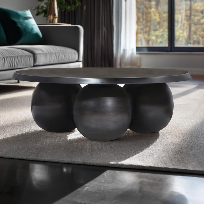 Artura Round Iron Coffee Table
