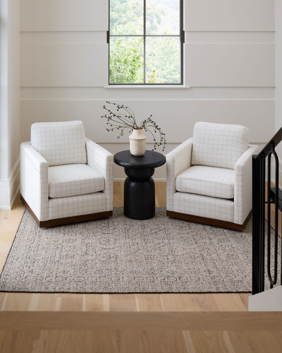 Clifton Swivel Chair, Light Beige
