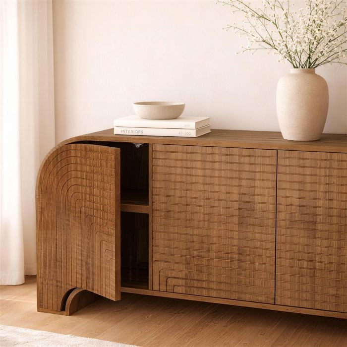 Tessa 72" Solid Wood Sideboard in Walnut