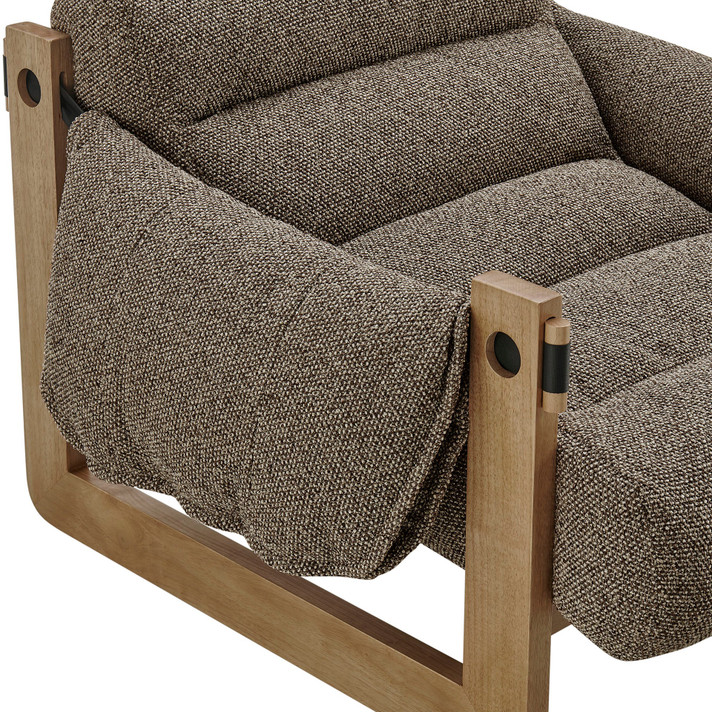 Noland Upholstered Fabric Sling Lounge Chair