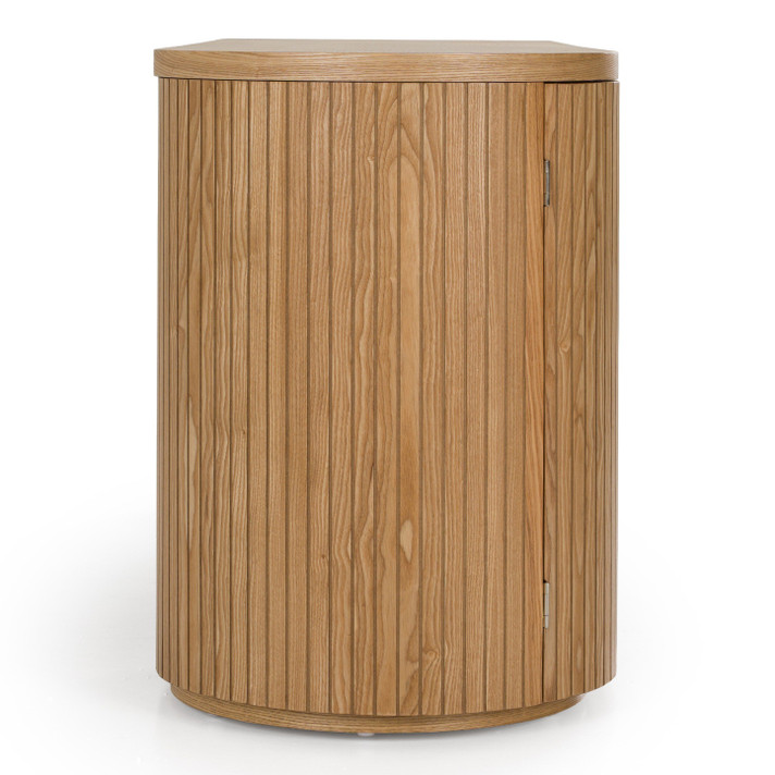 Alberto Fluted Natural Ash Desk