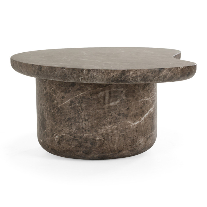 Kismet Faux Marble Concrete Coffee Table