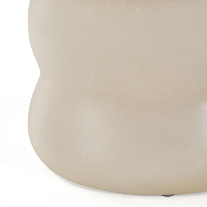 Vencie 43" Round Fiberform Dining Table, Beige