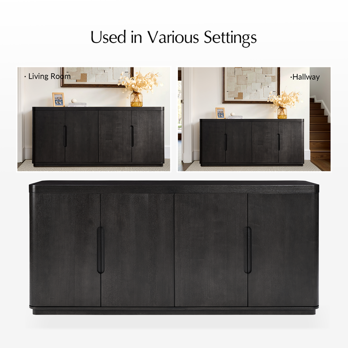 Calvin 72" Sideboard, Charcoal