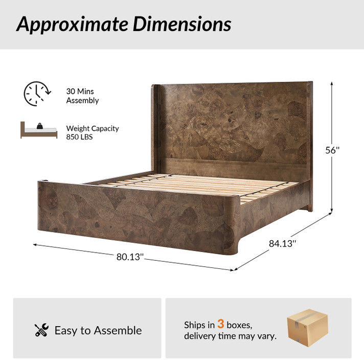Manifest King Bed, Brown