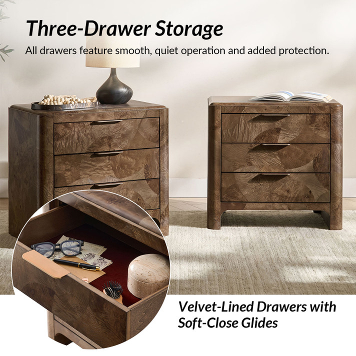Manifest Nightstand, Brown