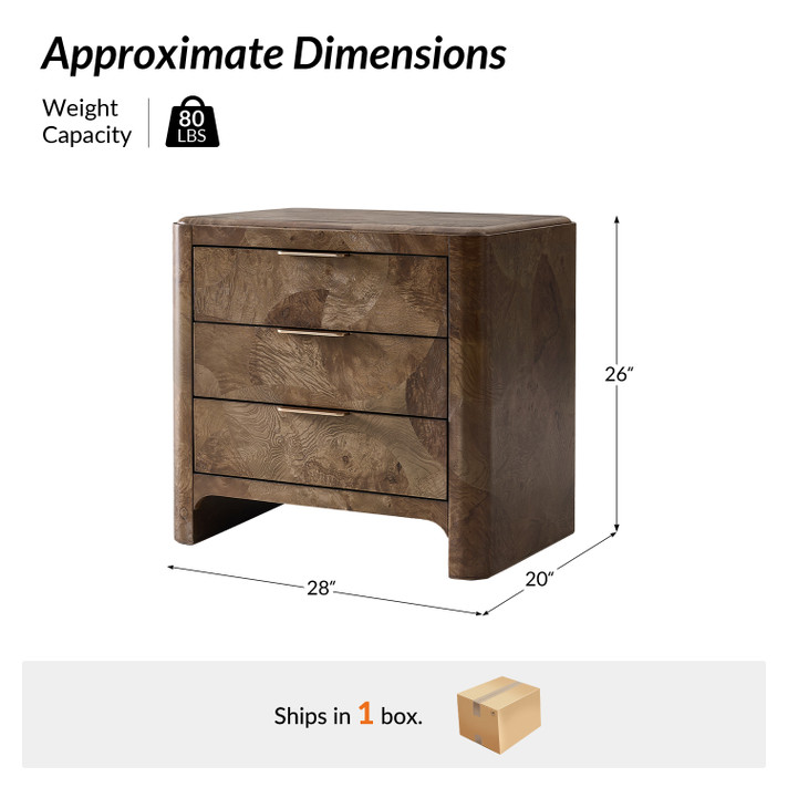 Manifest Nightstand, Brown