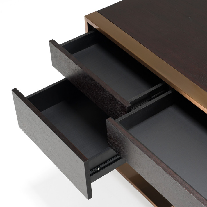 Fiji Wenge and Brass Desk