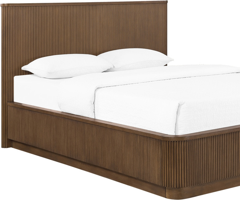 Marlowe Solid Wood + Oak Veneer Bed, Queen