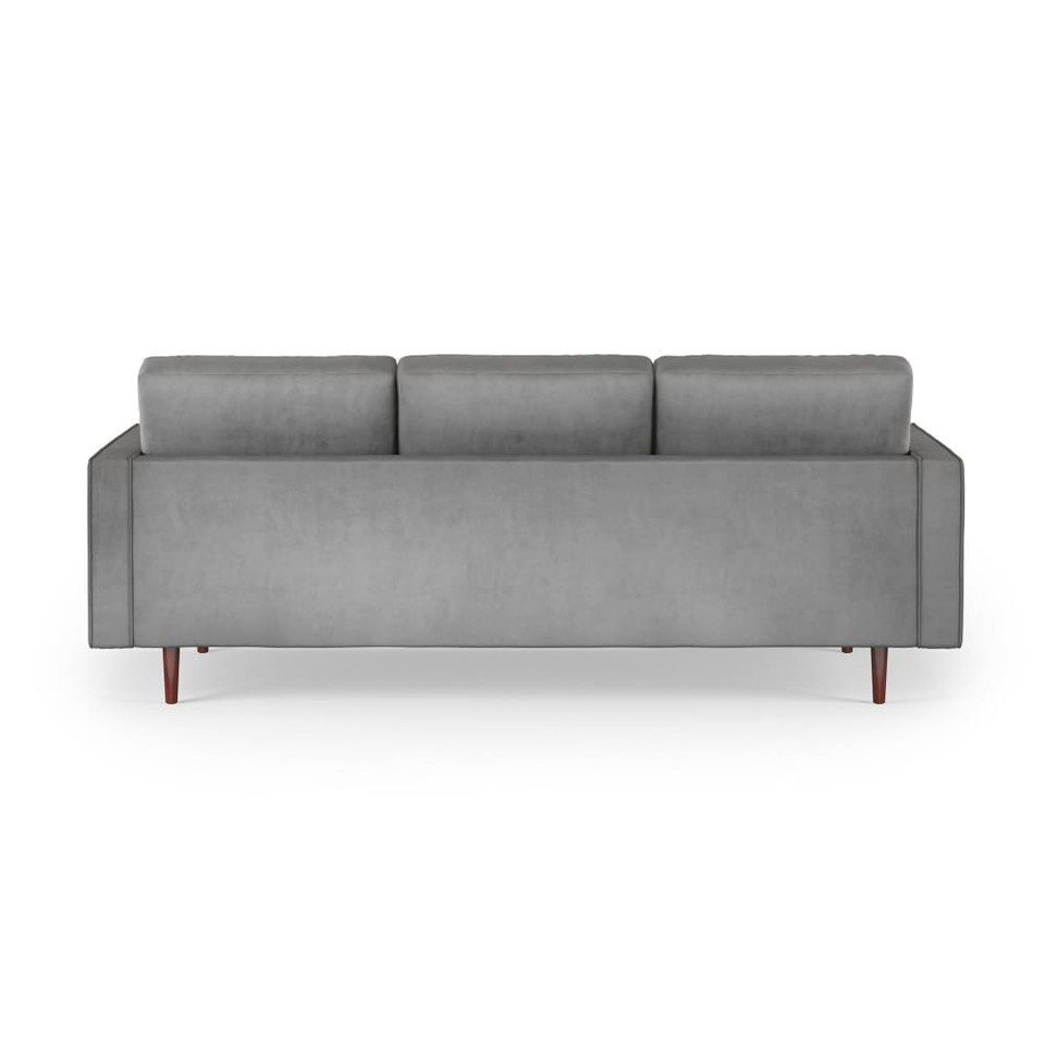 Bloomingdale Reversible Velvet Sectional Platinum Grey