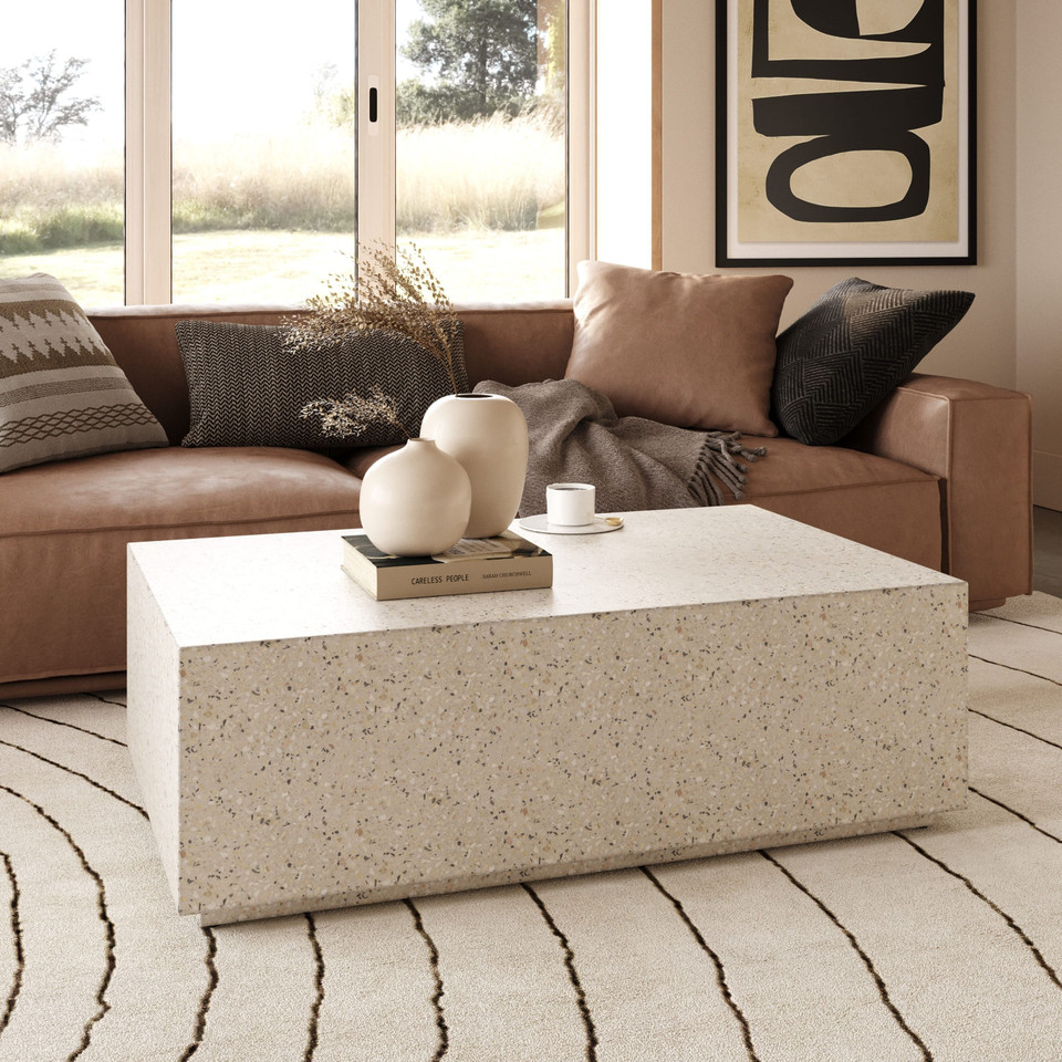 Fresco Terrazzo Concrete Coffee Table, Terrazzo — free download