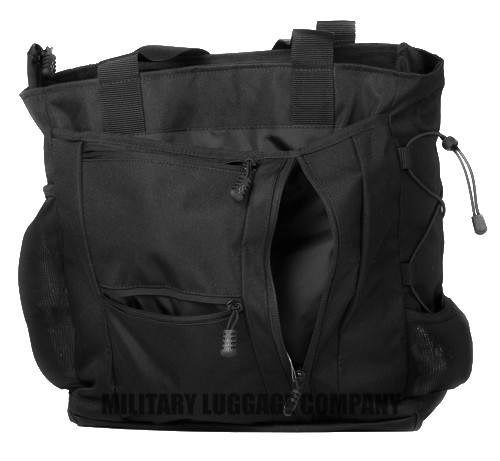 Black Deluxe Travel Tote Military Luggage
