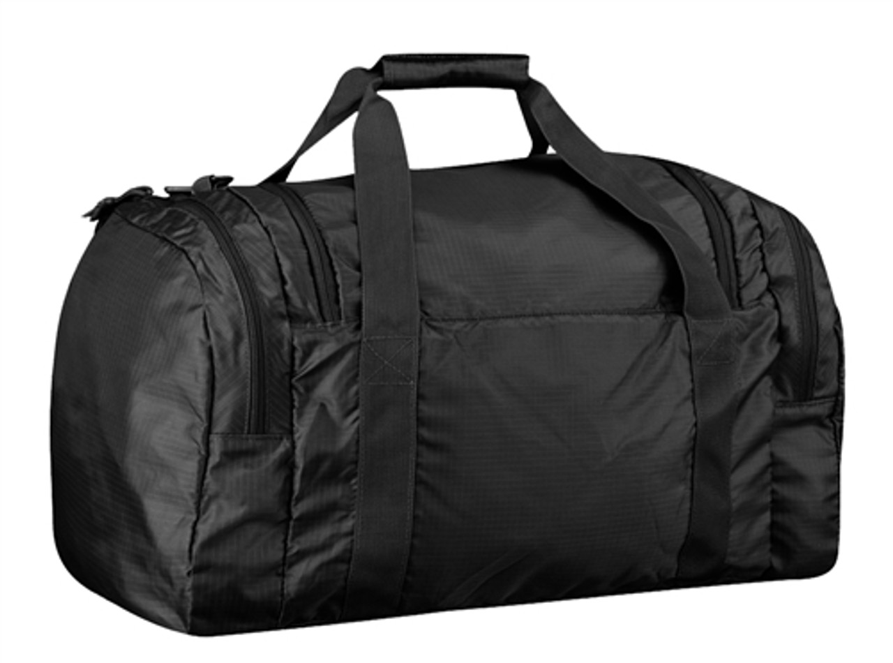Black Packable Duffle | Military Luggage