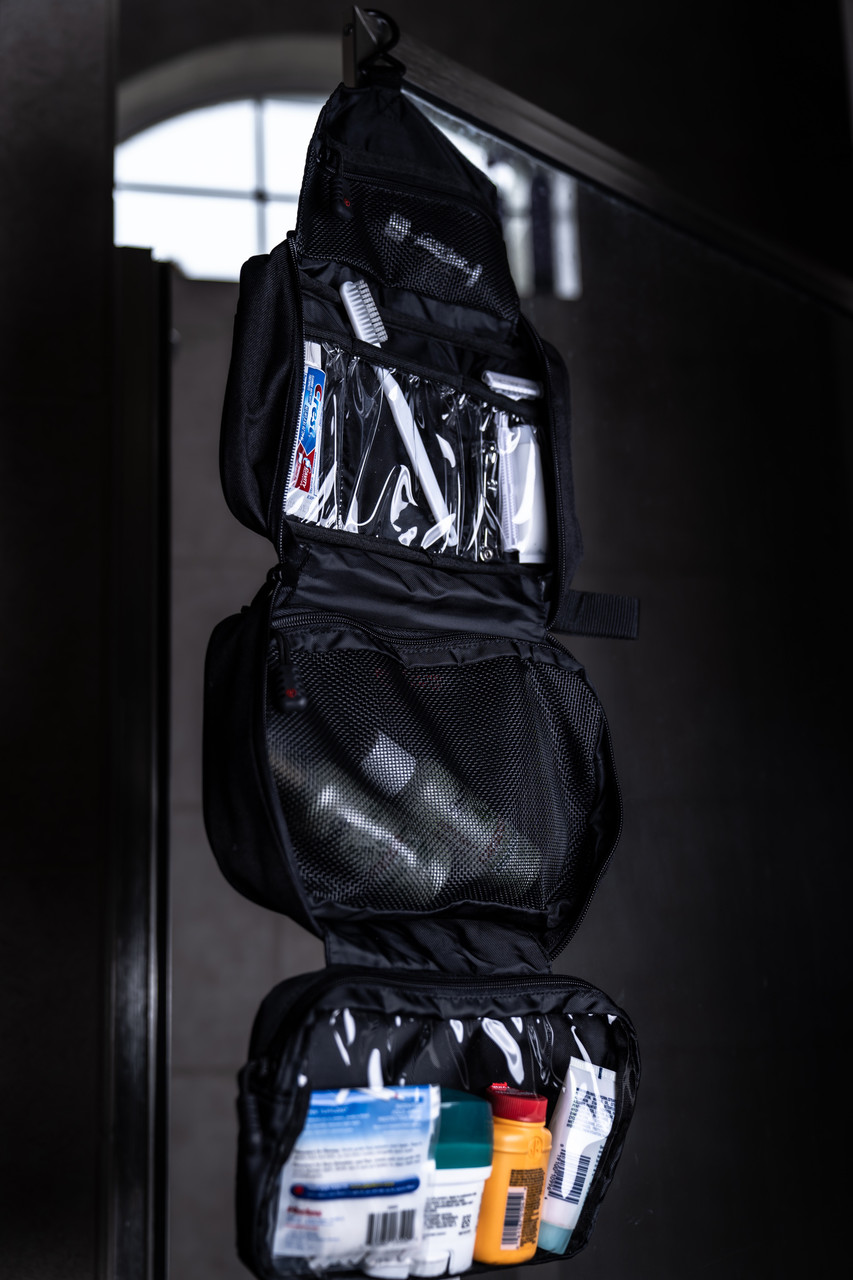 Black Hanging Toiletry Bag | Military Luggage