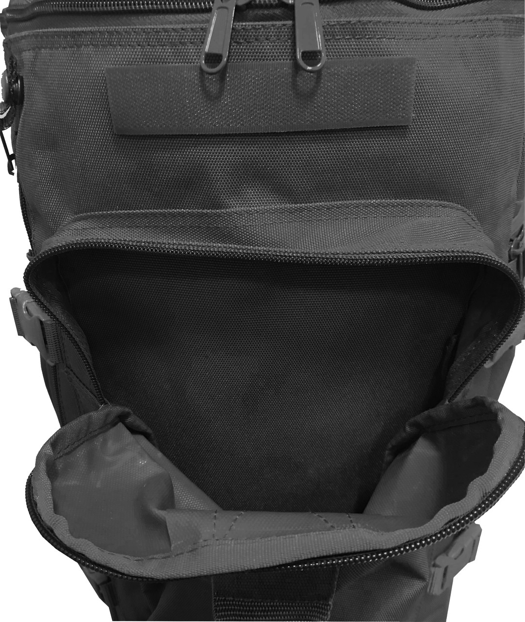 Black GTFO 20" Top Loading Duffle Bag Military Luggage