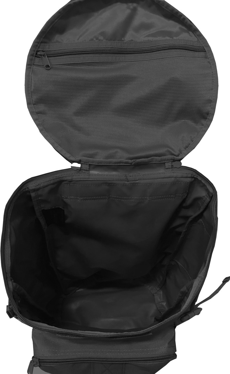 Black GTFO 20" Top Loading Duffle Bag Military Luggage