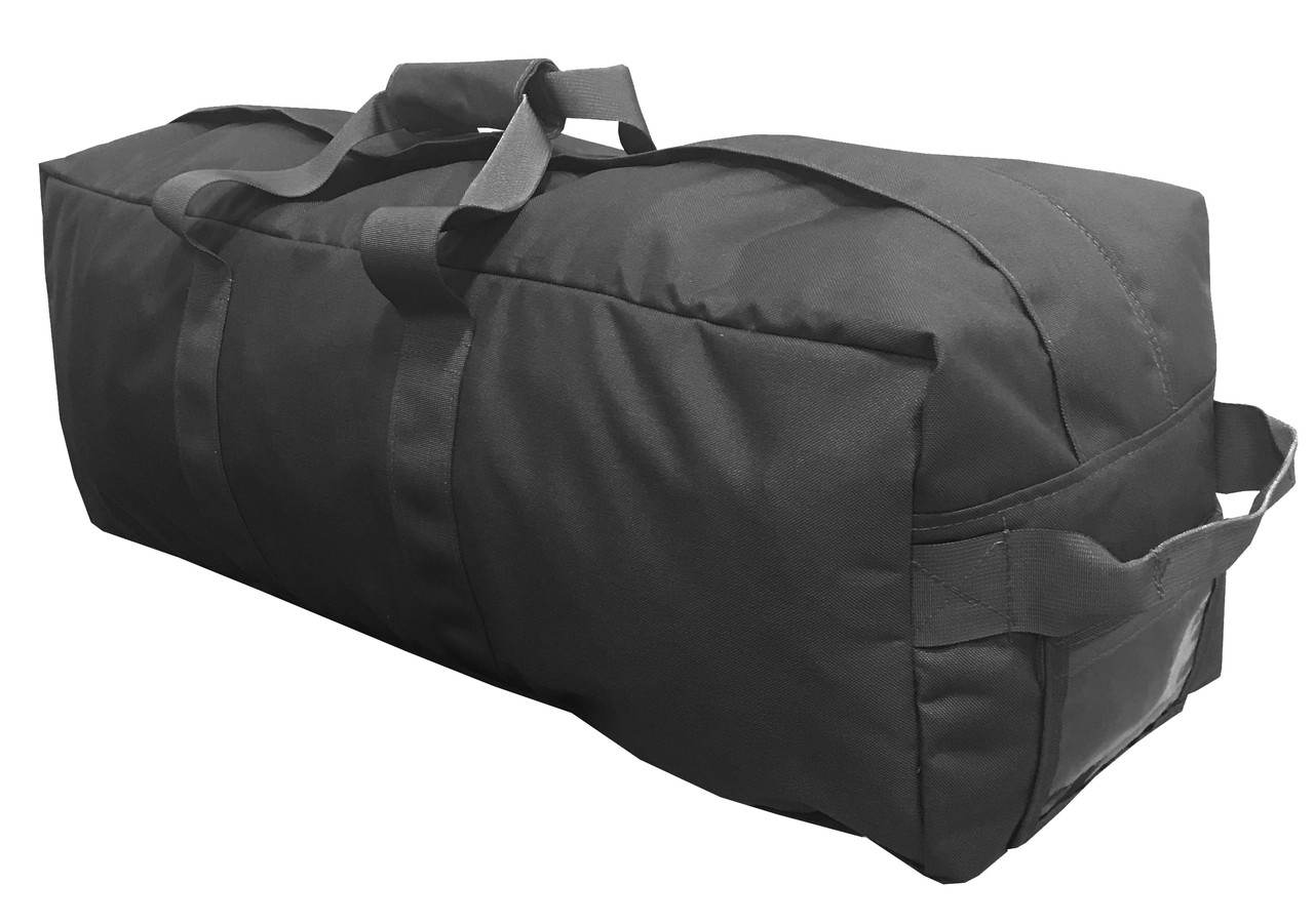 Black Enhanced Military Duffle Bag | Military Luggage