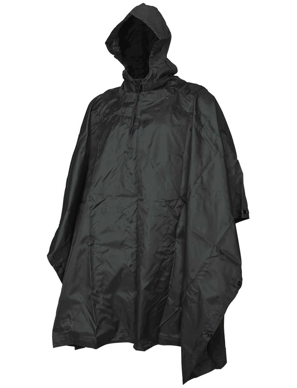 Black Ripstop Poncho