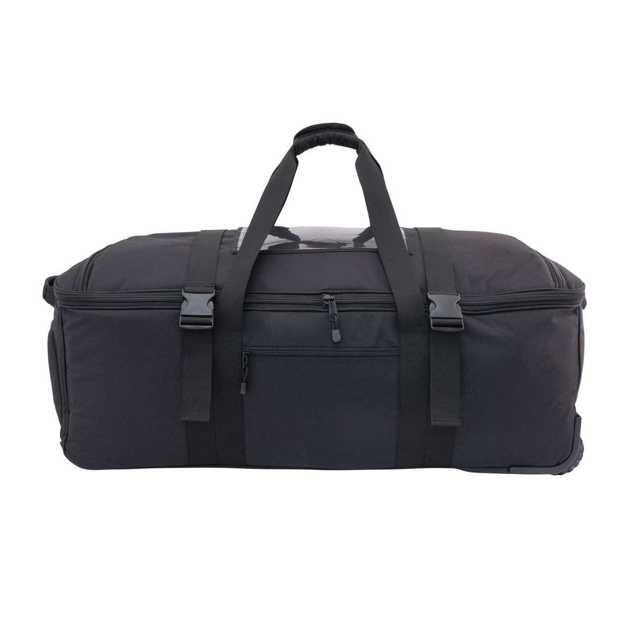 Black 37 Inch Rolling Deployment Bag With Retractable Handle | Military ...