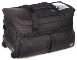 Black Mission Essential 30" Wheeled Duffle Bag Image Loading Icon