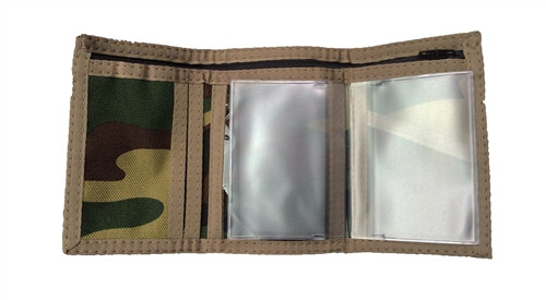 Woodland Camo Tri-Fold Wallet | Military Luggage