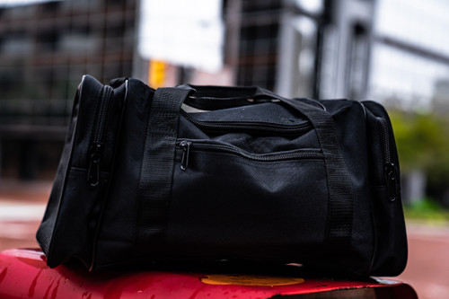 Leather Square Duffle Bag