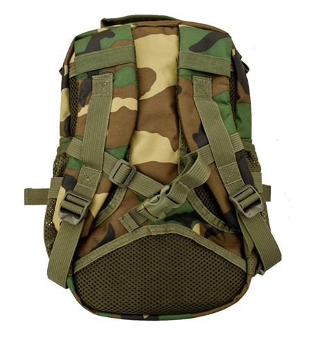 Woodland Camo Kids Tactical Combat Backpack | Military Luggage