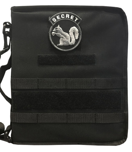 Black Secret Squirrel Tactical Military Padfolio Image Loading Icon