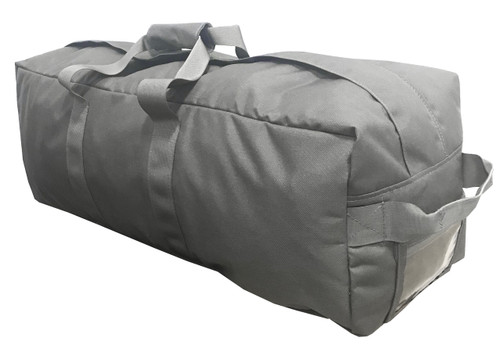 black military duffle bag