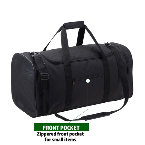 Black Recruit Duffle Bag Military Luggage - Main Image