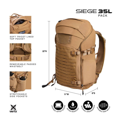 Vertx Seige 35L Tactical Backpack