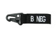 Set Of 2 Black Blood Type Tags For B Negative